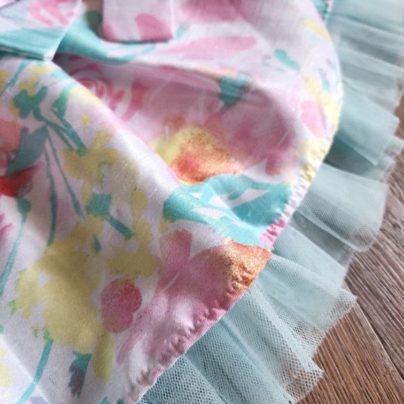 BLOOME DE JEUNE FILLE FLORAL PRINTED SUMMER DRESS, SIZE 3 - Picture 4 of 5